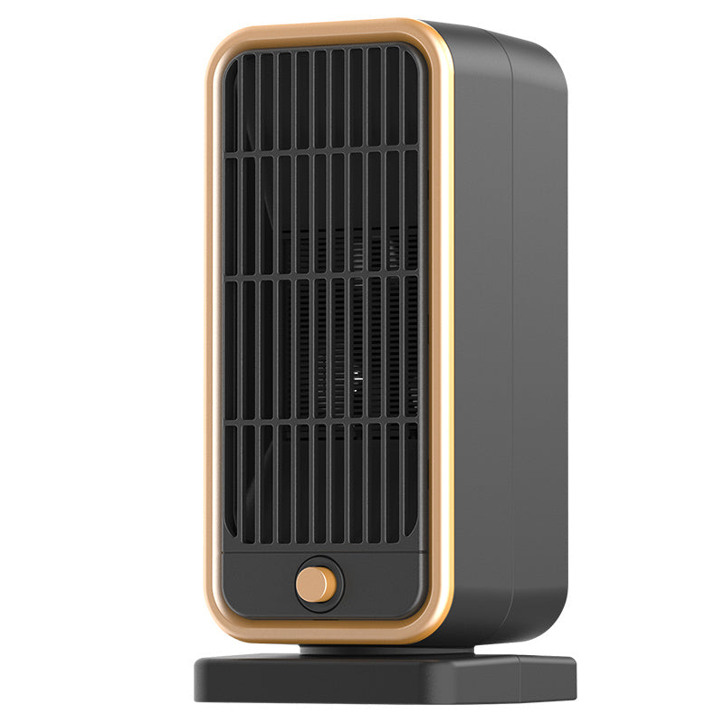 Quiet 500W Ceramic Electric Space Heater, Square Shape, 110-130V US Plug, No Energy Efficiency Rating, Tip-over Protection, Portable Heating Equipment for Bedroom, Living Room, Office