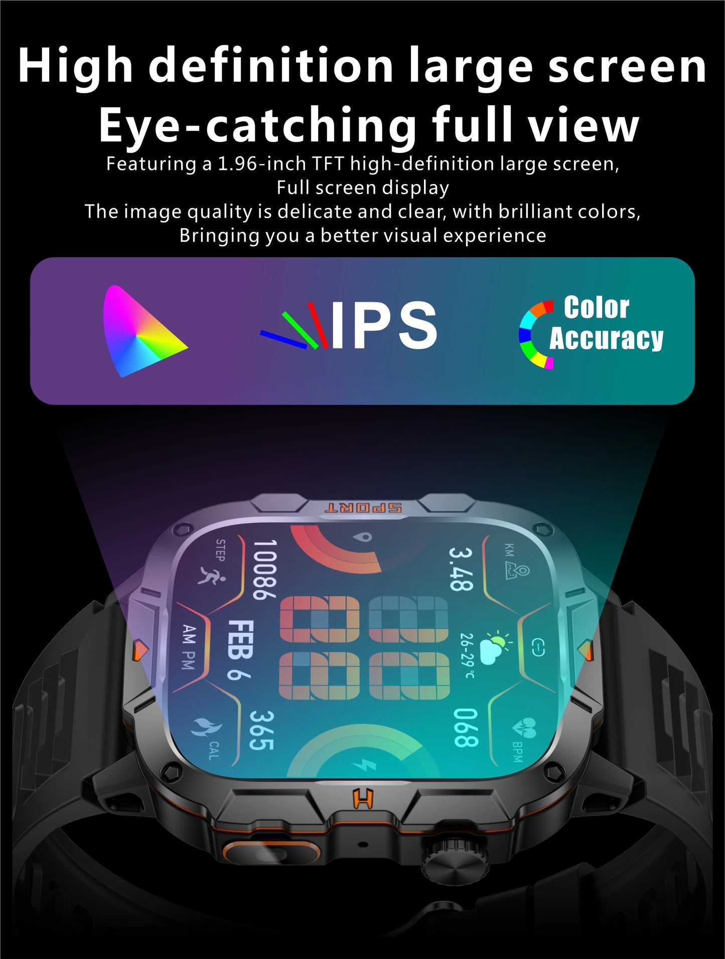 LIGE LED Flashlight Military Smartwatch For Men Bluetooth Call Voice Assistant Watches Heart Rate Monitor Multiple Sports Watch