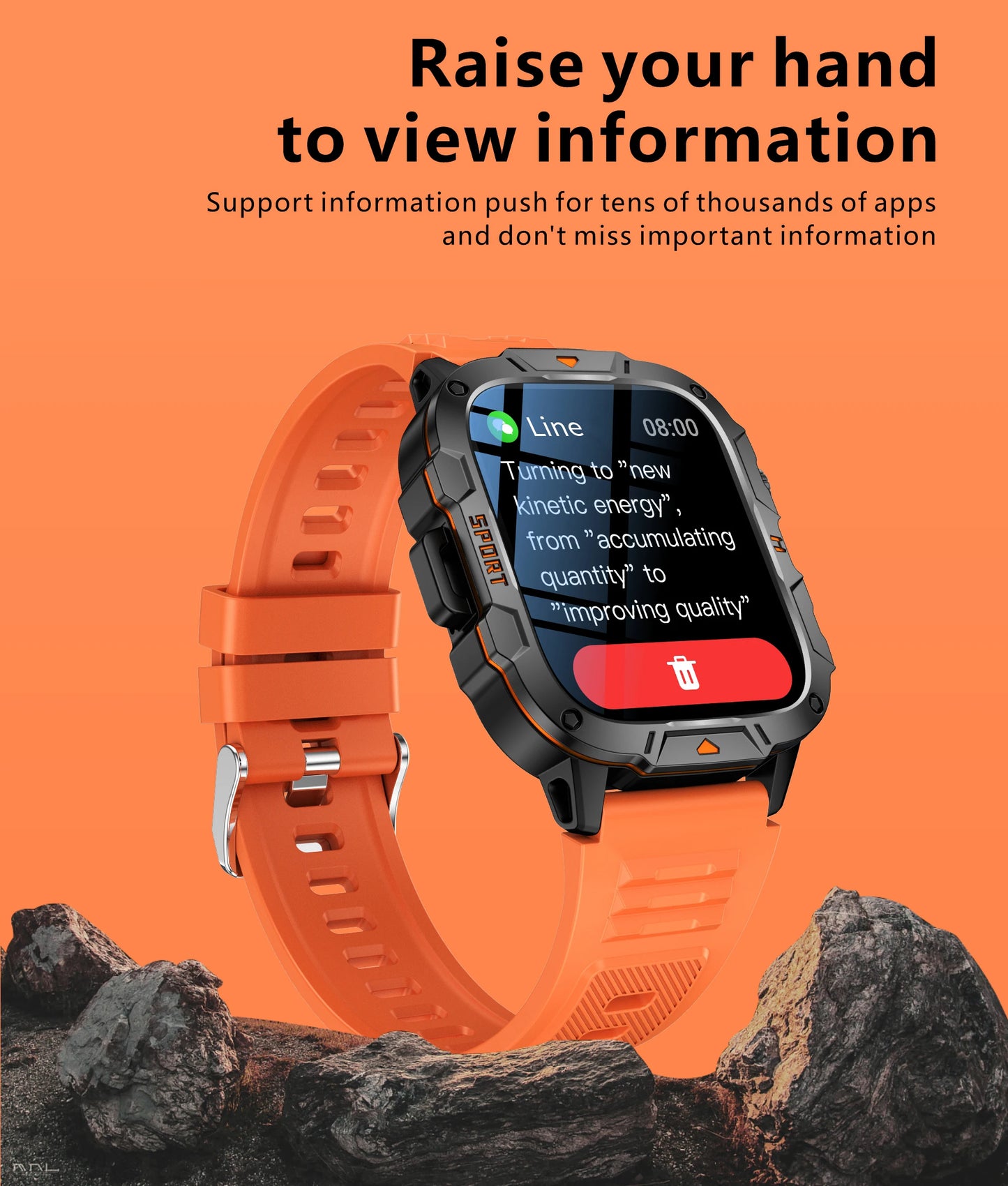 LIGE LED Flashlight Military Smartwatch For Men Bluetooth Call Voice Assistant Watches Heart Rate Monitor Multiple Sports Watch