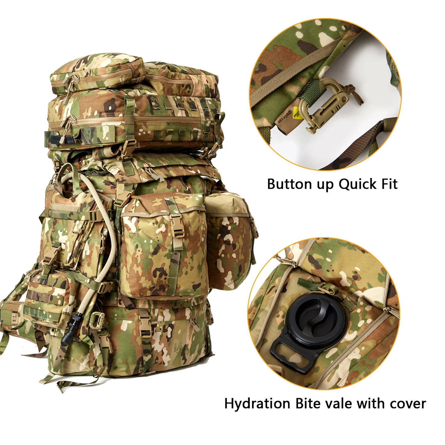 160L Large backpack MT Pack Tactical backpack Military FLIBE Frame Hip Belt Tactical Military Camping Equipment Men's backpack