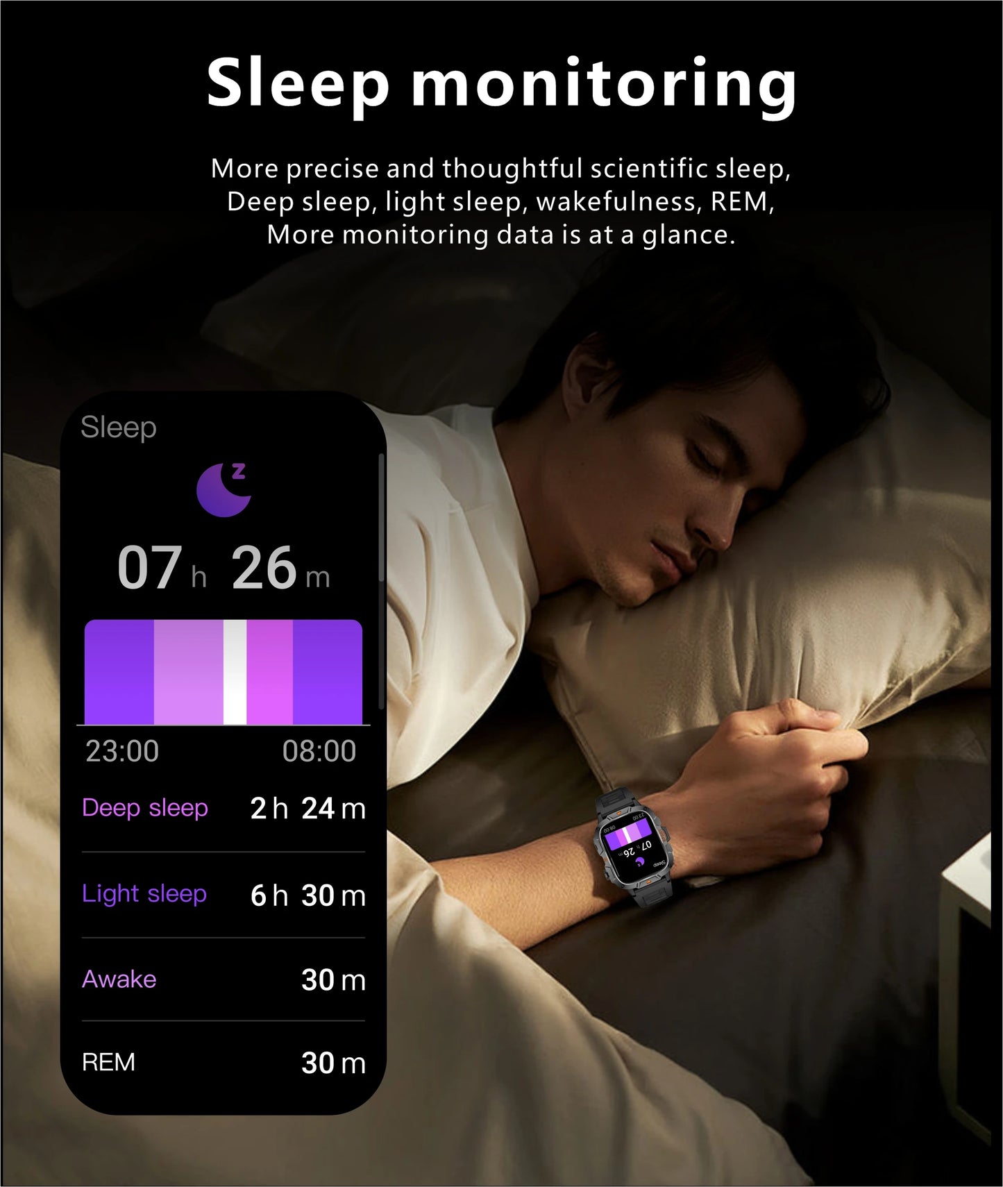 LIGE LED Flashlight Military Smartwatch For Men Bluetooth Call Voice Assistant Watches Heart Rate Monitor Multiple Sports Watch
