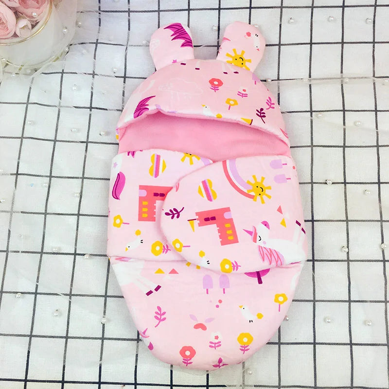 Lovely Sleeping Bag Blanket Bedding for 20cm Idol Dolls / 25cm Mellchan Baby Doll Out Going Carry Bag Soft Quilt Bag House