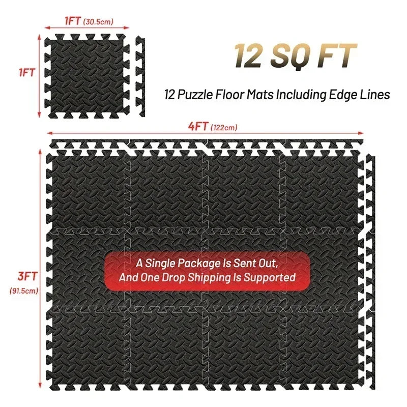 4~20Pcs Eva Foam Mat Anti-Slip Mat Home Rug Gym Puzzle Exercise Floor Mat Baby Foam Play Interlocking Floor Mat for Home Workout
