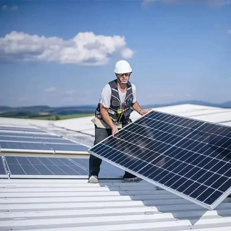 Home Solar Energy System Complete Kit 5Kw 10Kw 30Kw Hybrid Off Grid Solar Panels Power System with Storage Set Growatt