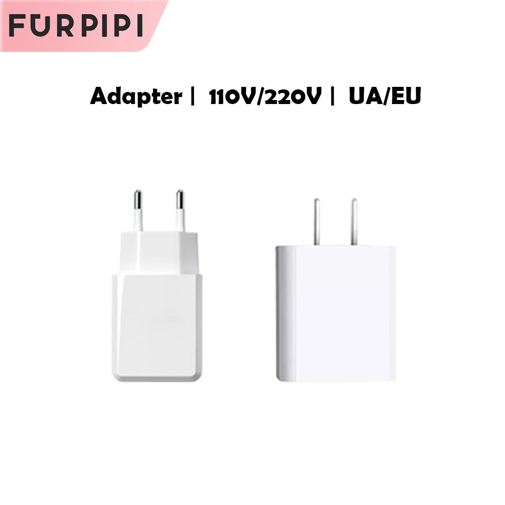 Furpipi-Pet Feeder Accessories, Dual Bowls, USB, Adapter, Desiccant, Elevator, Cat and Dog