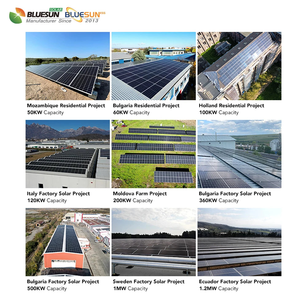 Complete 20kw Solar System 5kw 10kw 12kw 15kw Solar Energy System 20 kw Hybrid for Home Use With EU Certification