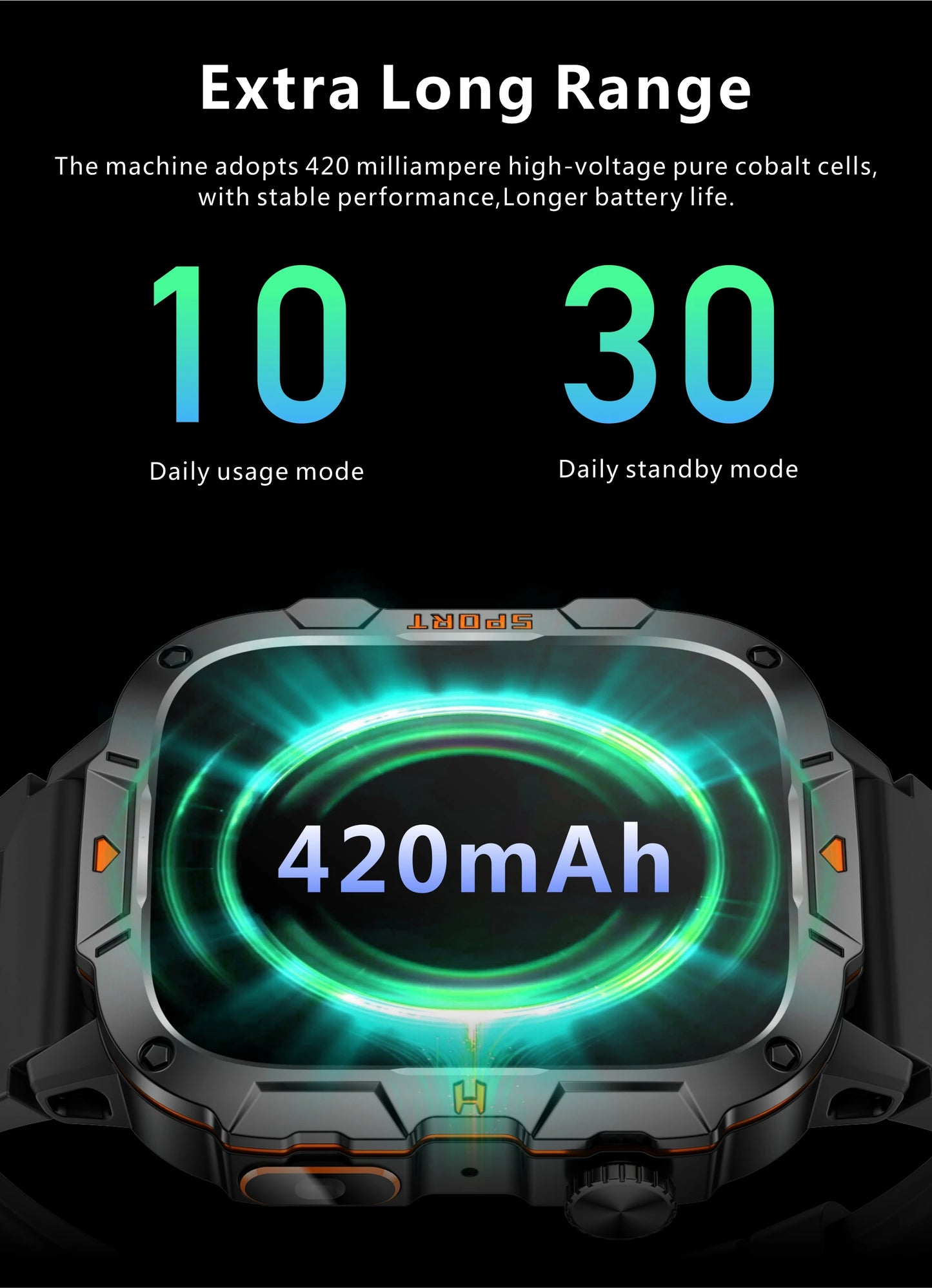 LIGE LED Flashlight Military Smartwatch For Men Bluetooth Call Voice Assistant Watches Heart Rate Monitor Multiple Sports Watch