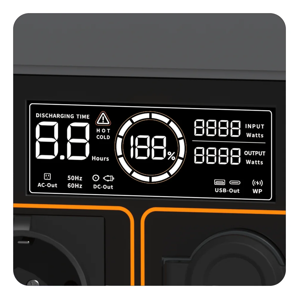FF Flashfish QE02D Lifepo4 1008Wh Rechargeable Portable Power Station 1200W 315000mAh Solar Generator UPS AC Wireless Battery