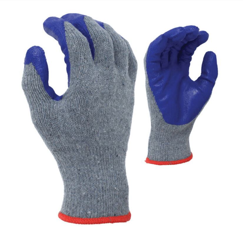 12 pairs/pack Work Gloves Rubber Latex Texture Coated Safety Gloves for Men and Women, - CK Outdoors and More