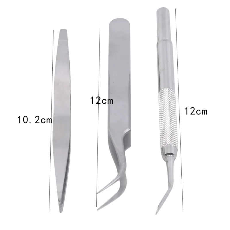 3 Piece Set Stainless Steel Tick Tweezers Professional Quick Tick Removal Tool for Cat Dog People Pet Supplies Dog Tick Removal - CK Outdoors and More