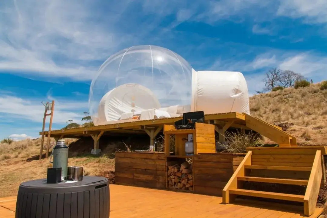 Transparent Inflatable Bubble Tent Spherical Clear House Kids Party Clear Inflatable Bubble Cabin Lodge Starry Sky Dome