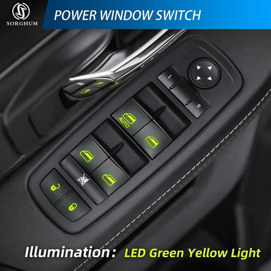 Master Power Window Switch Compatible with 4602632AH 2008-2012 Liberty Nitro 2009 2010 Journey, Replaces4602632AG 4602632AF AD