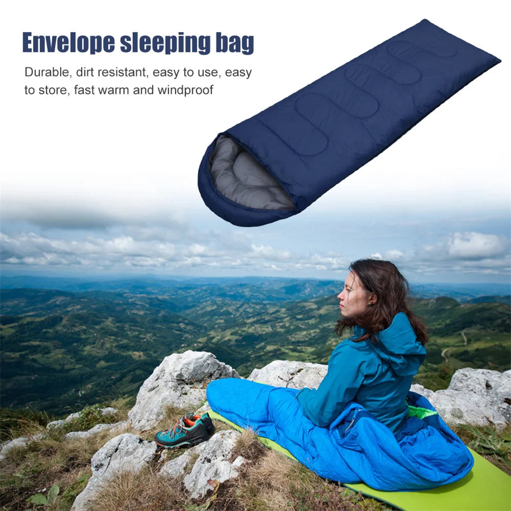 Winter Camping Sleeping Bag Ultralight Waterproof 4 Season Warm Envelope Backpacking Sleeping Bags for Outdoor Traveling Hiking
