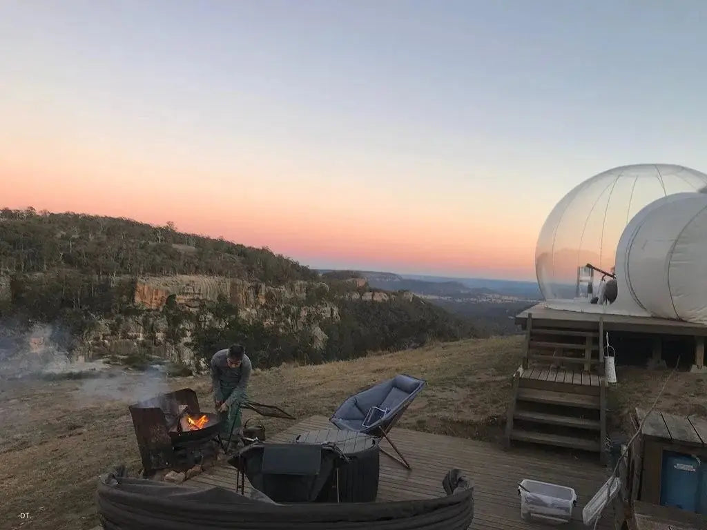 Transparent Inflatable Bubble Tent Spherical Clear House Kids Party Clear Inflatable Bubble Cabin Lodge Starry Sky Dome