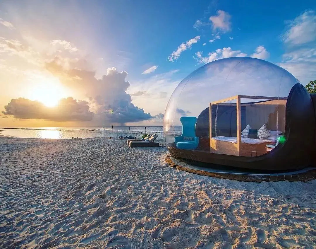 Transparent Inflatable Bubble Tent Spherical Clear House Kids Party Clear Inflatable Bubble Cabin Lodge Starry Sky Dome