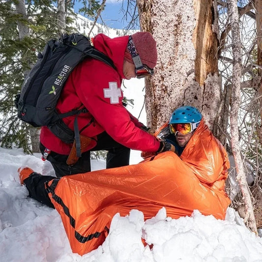 Portable Outdoor Disaster Relief Sleeping Bag Camping Sleeping Bag Warm First Aid Blanket Single-layer Aluminum Foil