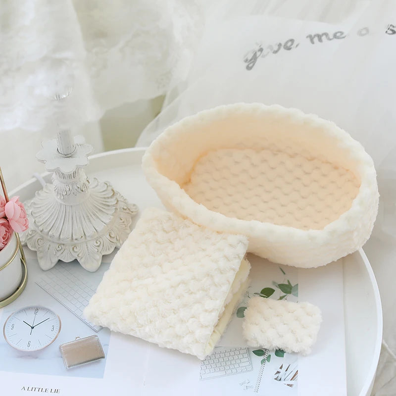 Lovely Sleeping Bag Blanket Bedding for 20cm Idol Dolls / 25cm Mellchan Baby Doll Out Going Carry Bag Soft Quilt Bag House