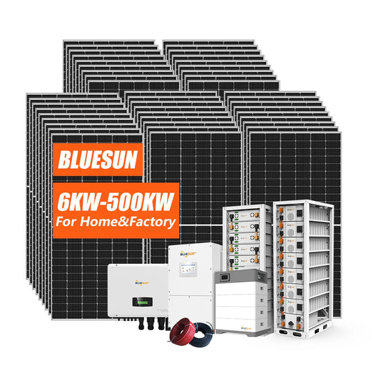 Complete 20kw Solar System 5kw 10kw 12kw 15kw Solar Energy System 20 kw Hybrid for Home Use With EU Certification